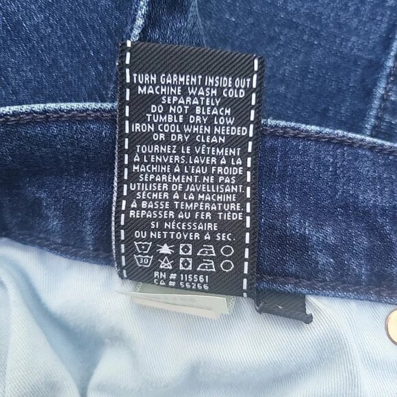 7 For All Mankind Jeans Men's 34 Blue The Straight Stretch Performance Slim Fit - Picture 2 of 7